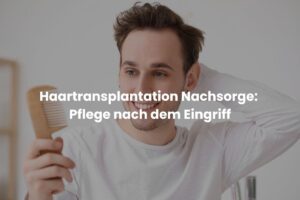 Haartransplantation Nachsorge: Pflege nach dem Eingriff